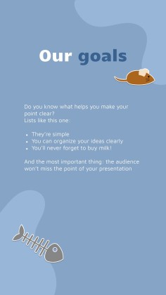 Instagram-Posts über Katzen für das Marketing Präsentationsvorlage