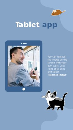 Instagram-Posts über Katzen für das Marketing Präsentationsvorlage