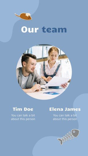 Instagram-Posts über Katzen für das Marketing Präsentationsvorlage