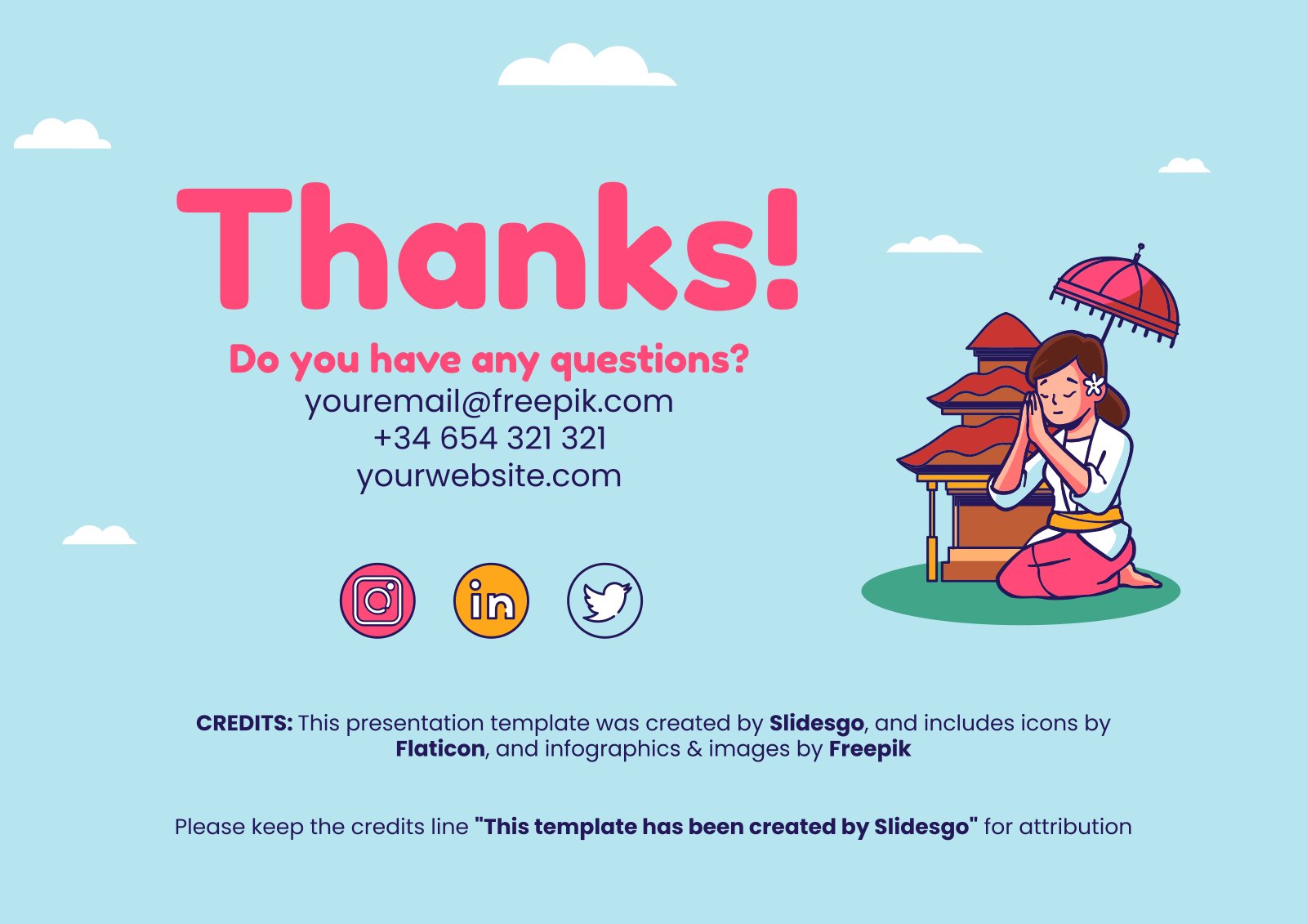 Indonesia Themed Printable Playing Cards Google Slides