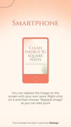 Clean Energy IG Square Posts presentation template 