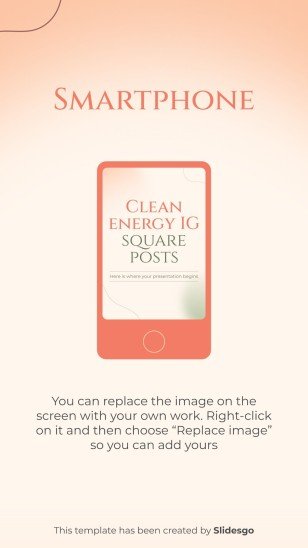Clean Energy IG Square Posts presentation template 