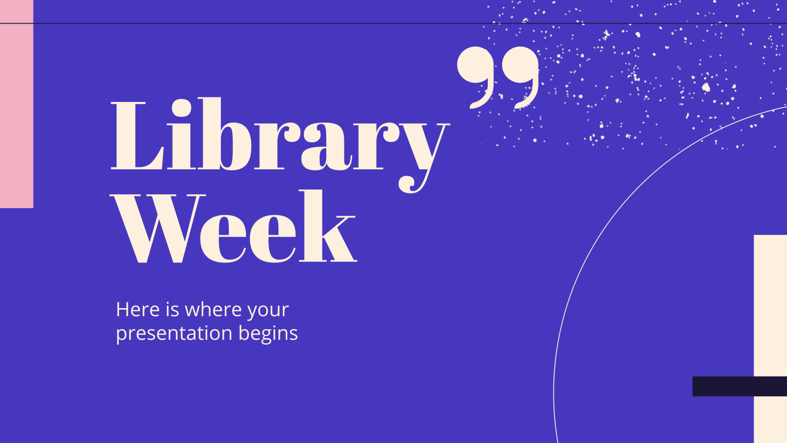 Library Week presentation template 