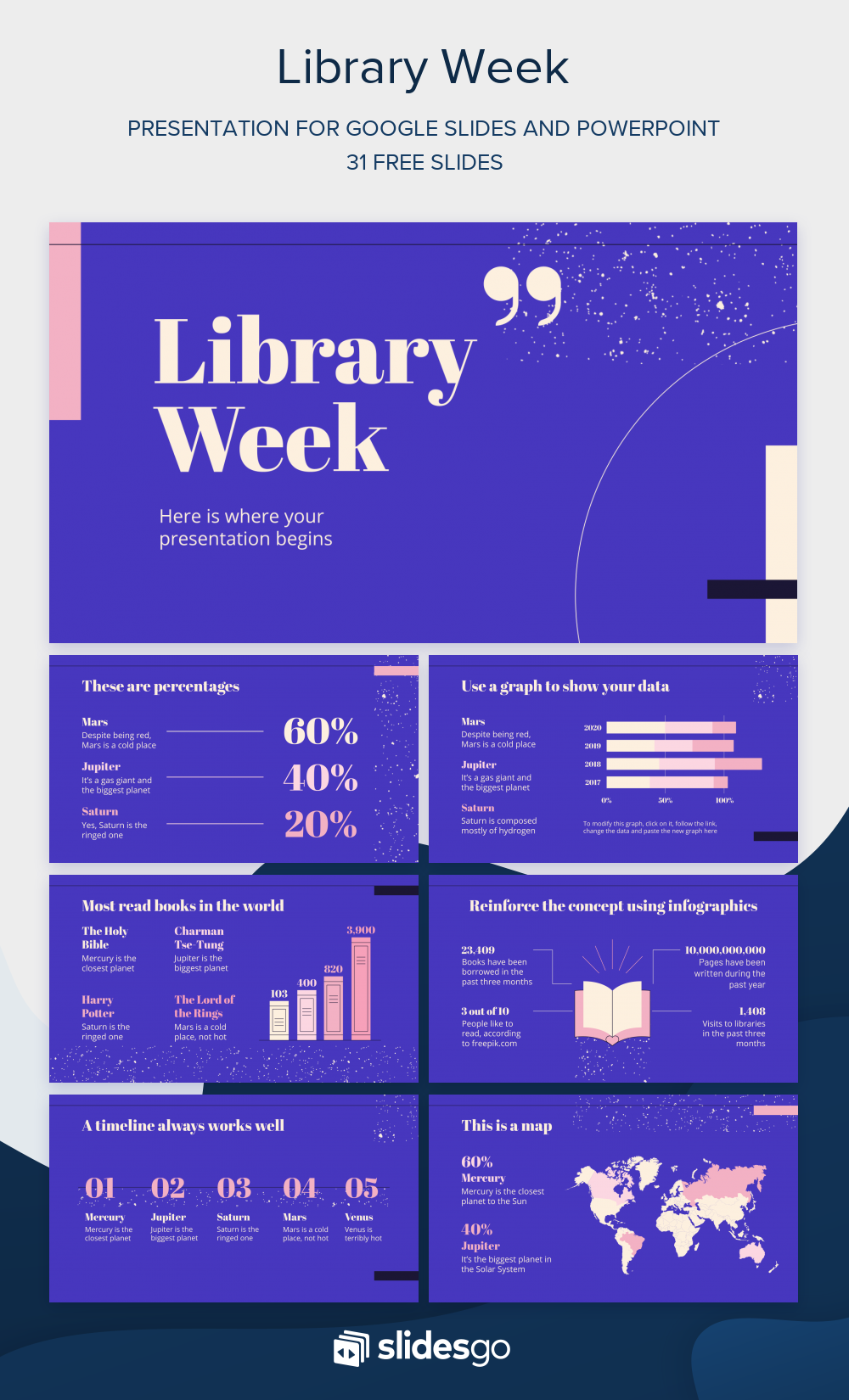 Library Week | Template for Google Slides and PowerPoint
