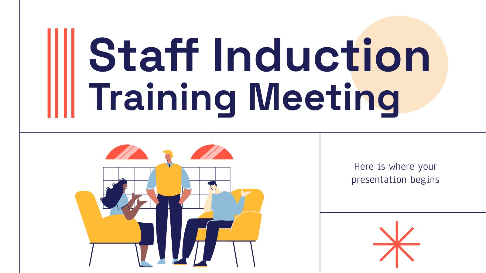 Staff Induction Training Meeting Google Slides PPT