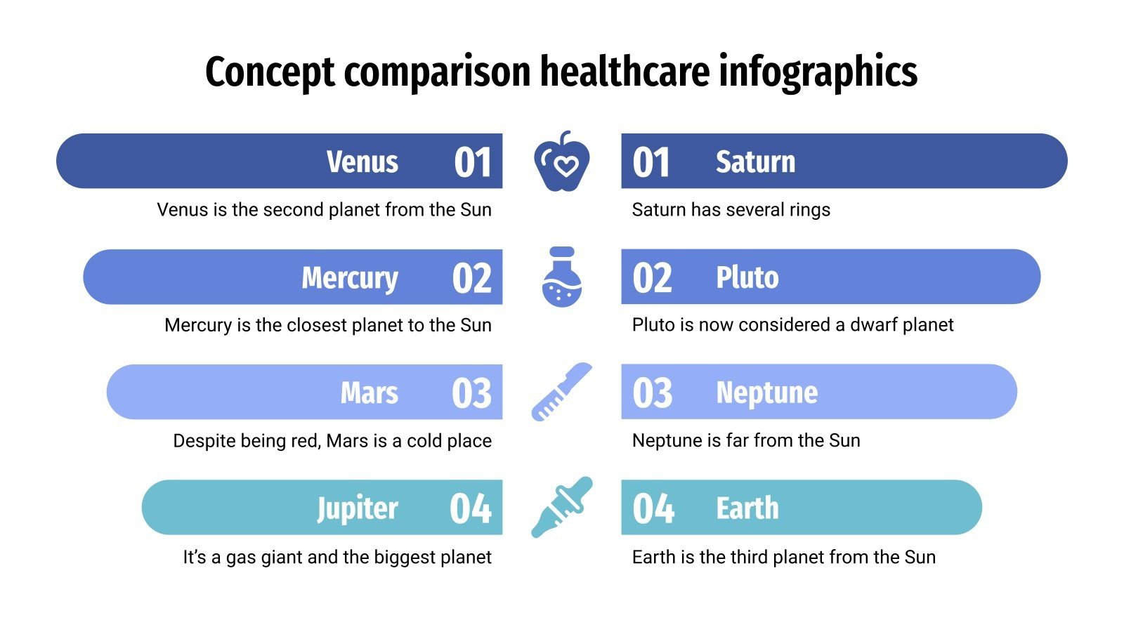 Health Quote Comparison Model.pdf Concept Comparison Healthcare Infographics | Google Slides