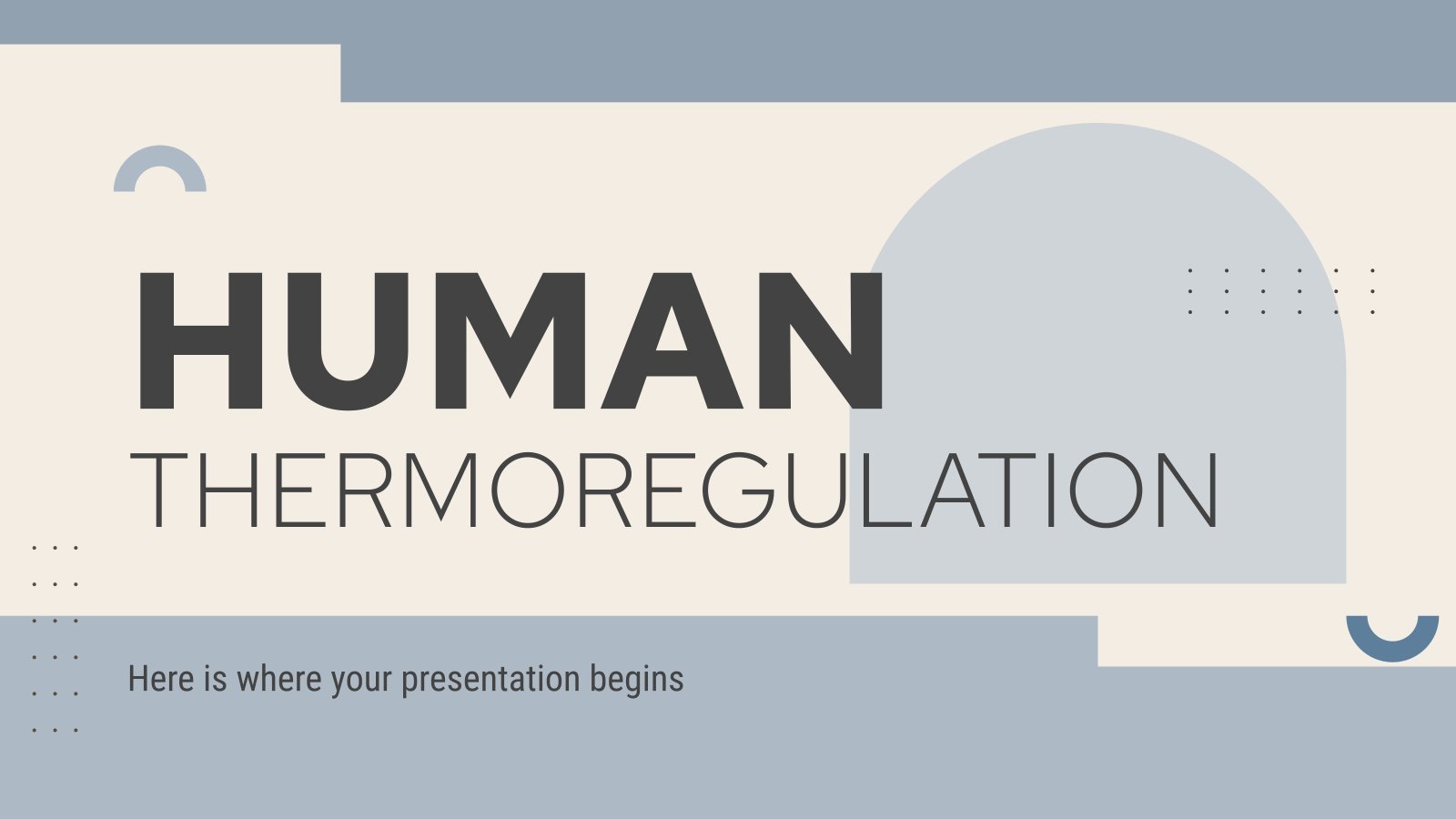 Plantilla de presentación Termorregulación humana