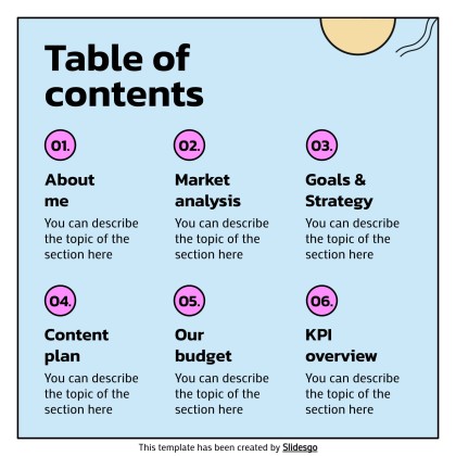 망가 아티스트 프로필 소셜 미디어 프레젠테이션 템플릿