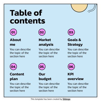 망가 아티스트 프로필 소셜 미디어 프레젠테이션 템플릿