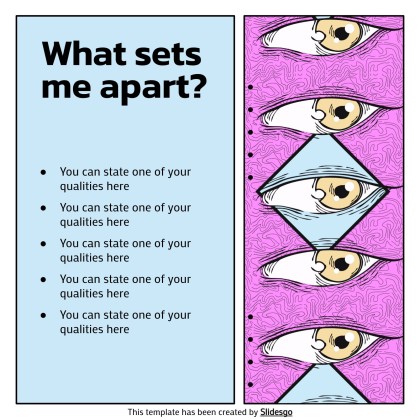 망가 아티스트 프로필 소셜 미디어 프레젠테이션 템플릿