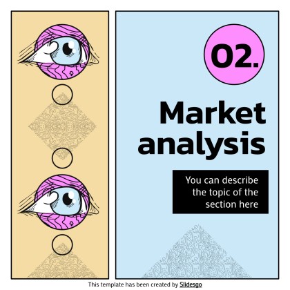 망가 아티스트 프로필 소셜 미디어 프레젠테이션 템플릿