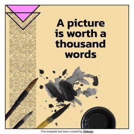 망가 아티스트 프로필 소셜 미디어 프레젠테이션 템플릿