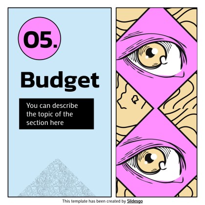 망가 아티스트 프로필 소셜 미디어 프레젠테이션 템플릿