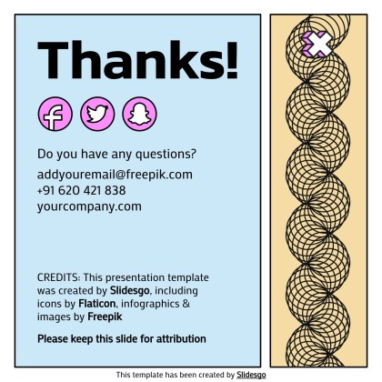 망가 아티스트 프로필 소셜 미디어 프레젠테이션 템플릿