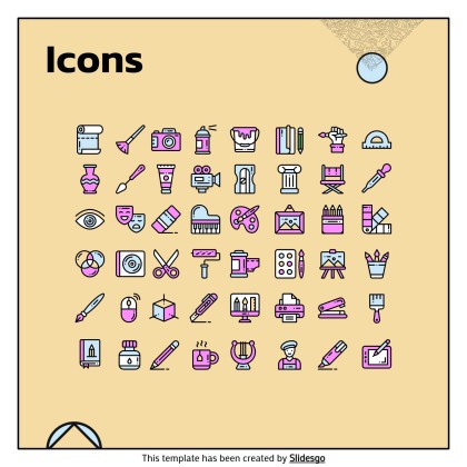 망가 아티스트 프로필 소셜 미디어 프레젠테이션 템플릿