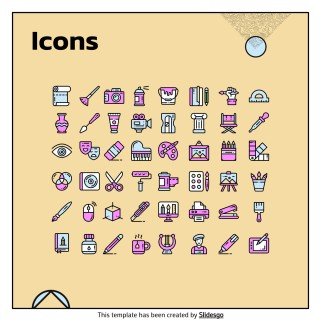 망가 아티스트 프로필 소셜 미디어 프레젠테이션 템플릿