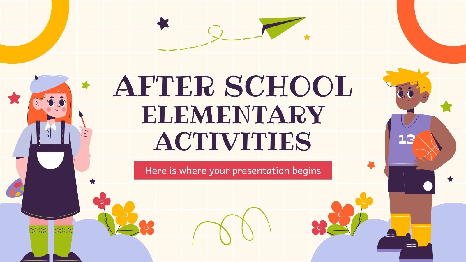 After School Elementary Activities presentation template 