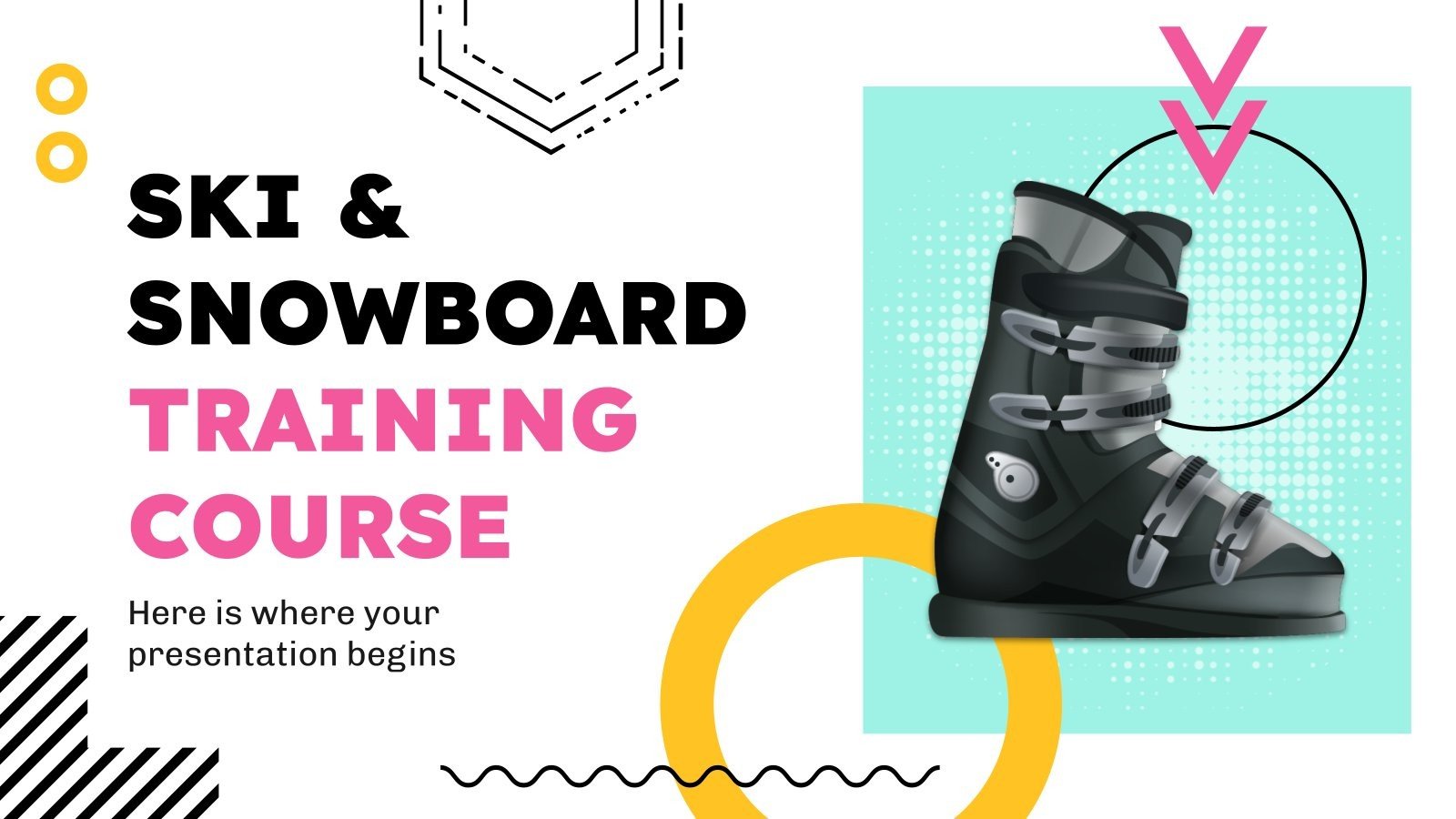 Ski & Snowboard Training Course Google Slides & PPT