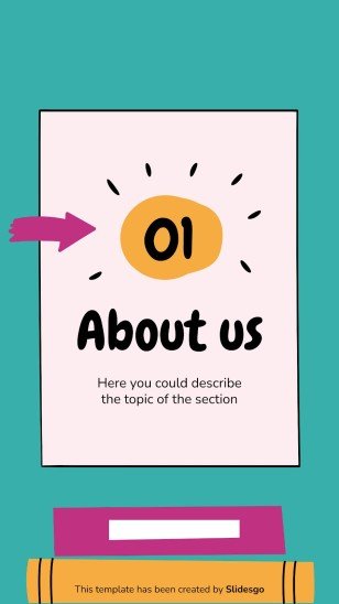 Online Notebook IG Post for Social Media presentation template 