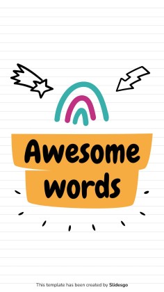 Online Notebook IG Post for Social Media presentation template 