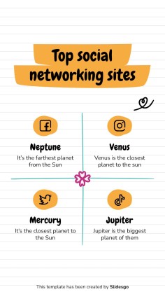 Online Notebook IG Post for Social Media presentation template 