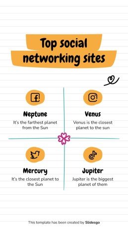 Online Notebook IG Post for Social Media presentation template 