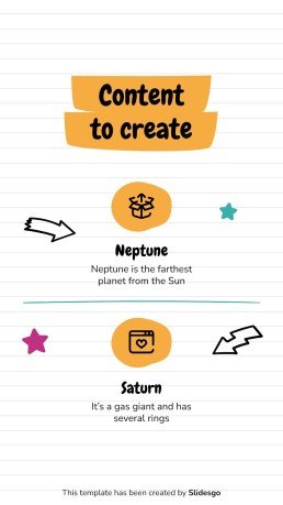 Online Notebook IG Post for Social Media presentation template 