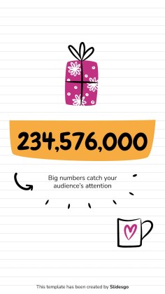 Online Notebook IG Post for Social Media presentation template 