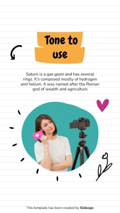 Online Notebook IG Post for Social Media presentation template 