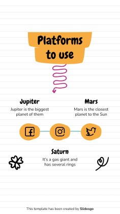 Online Notebook IG Post for Social Media presentation template 