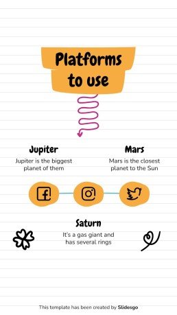 Online Notebook IG Post for Social Media presentation template 