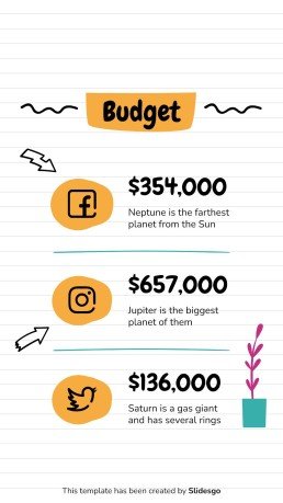 Online Notebook IG Post for Social Media presentation template 