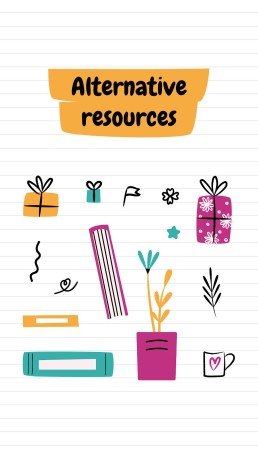 Online Notebook IG Post for Social Media presentation template 