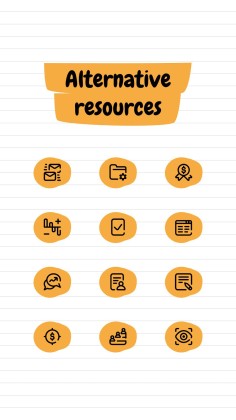 Online Notebook IG Post for Social Media presentation template 