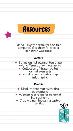 Online Notebook IG Post for Social Media presentation template 