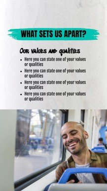 뉴욕 시 지하철 소셜 미디어 프레젠테이션 템플릿