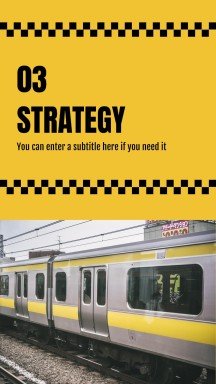 뉴욕 시 지하철 소셜 미디어 프레젠테이션 템플릿