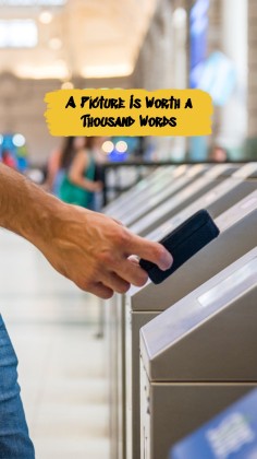 뉴욕 시 지하철 소셜 미디어 프레젠테이션 템플릿