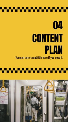 뉴욕 시 지하철 소셜 미디어 프레젠테이션 템플릿