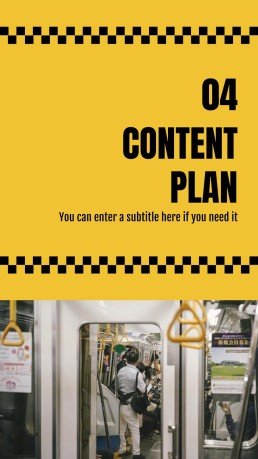 뉴욕 시 지하철 소셜 미디어 프레젠테이션 템플릿