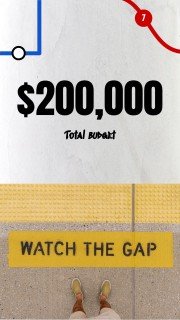 뉴욕 시 지하철 소셜 미디어 프레젠테이션 템플릿