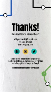 뉴욕 시 지하철 소셜 미디어 프레젠테이션 템플릿