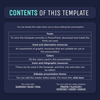 Dark Interface Social Media presentation template 