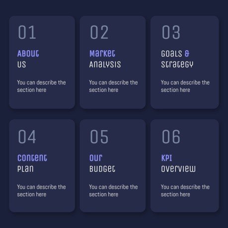 Dark Interface Social Media presentation template 