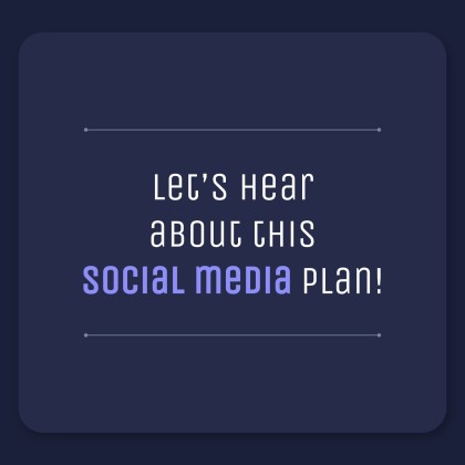 Dark Interface Social Media presentation template 