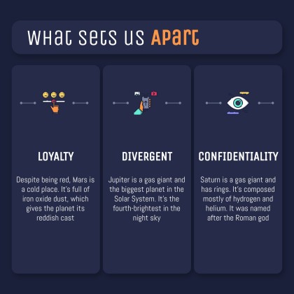 Dark Interface Social Media presentation template 