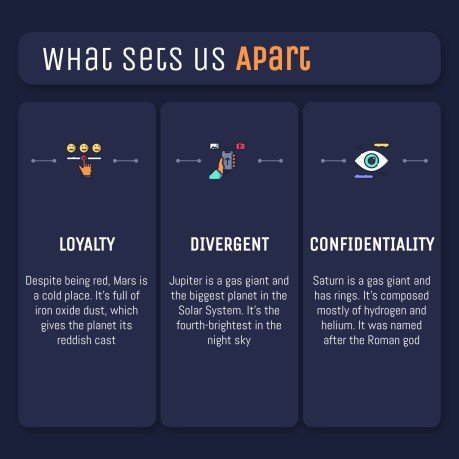 Dark Interface Social Media presentation template 