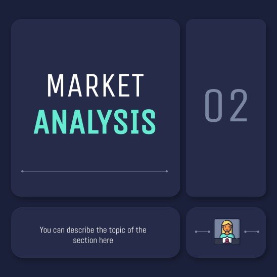 Dark Interface Social Media presentation template 