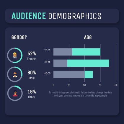 Dark Interface Social Media presentation template 