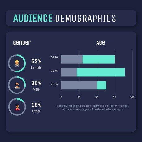 Dark Interface Social Media presentation template 